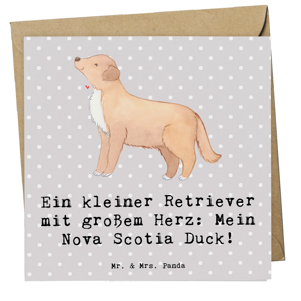 Deluxe Karte Nova Scotia Duck Herz Karte, Grußkarte, Klappkarte, Einladungskarte, Glückwunschkarte, Hochzeitskarte, Geburtstagskarte, Hochwertige Grußkarte, Hochwertige Klappkarte, Hund, Hunderasse, Rassehund, Hundebesitzer, Geschenk, Tierfreund, Schenken, Welpe