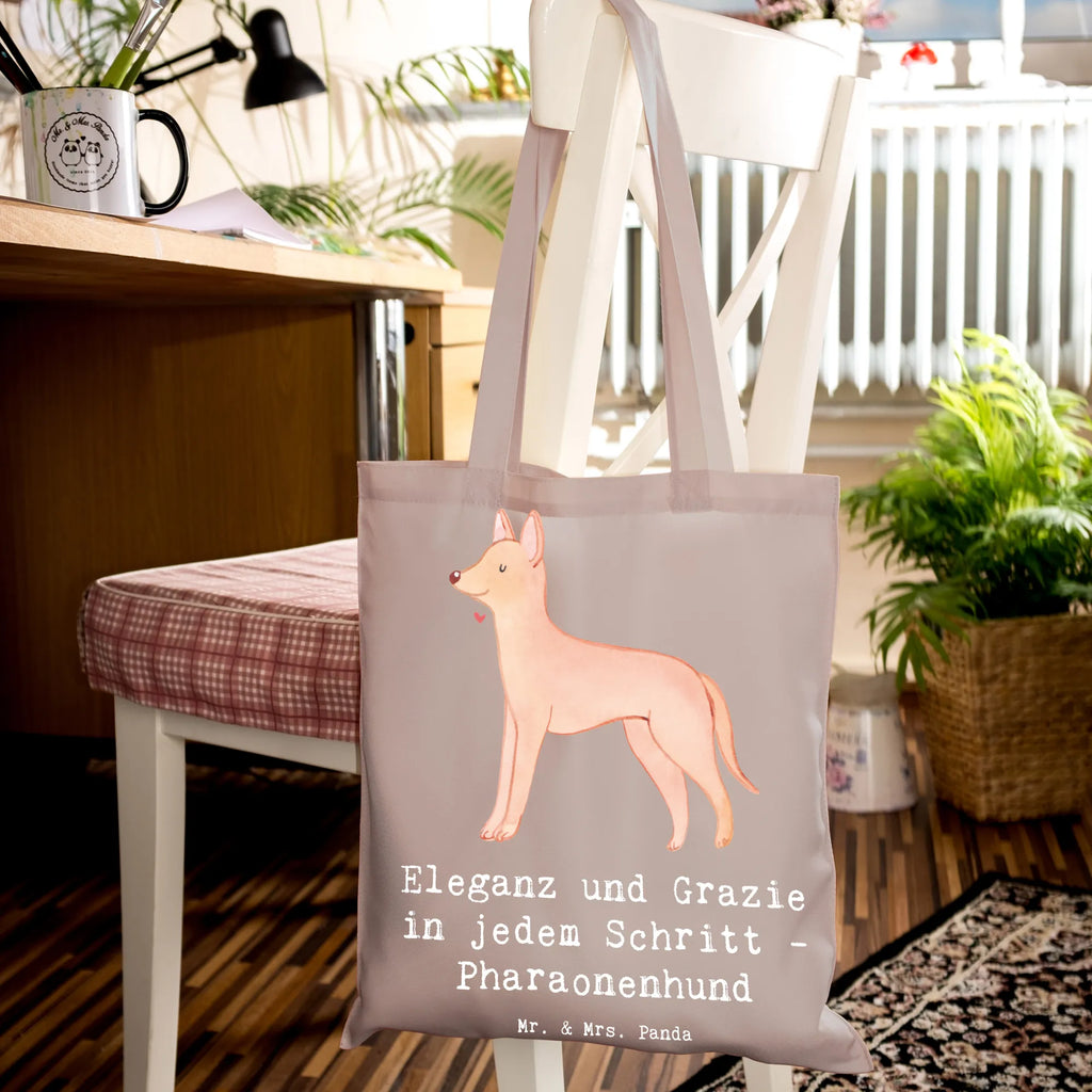 Tragetasche Eleganter Pharaonenhund Beuteltasche, Beutel, Einkaufstasche, Jutebeutel, Stoffbeutel, Tasche, Shopper, Umhängetasche, Strandtasche, Schultertasche, Stofftasche, Tragetasche, Badetasche, Jutetasche, Einkaufstüte, Laptoptasche, Hund, Hunderasse, Rassehund, Hundebesitzer, Geschenk, Tierfreund, Schenken, Welpe