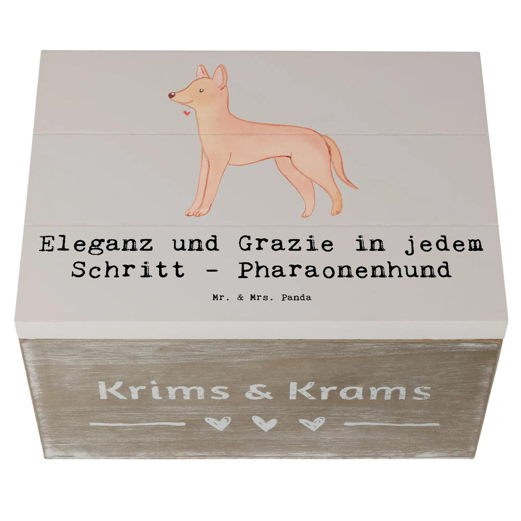 Holzkiste Eleganter Pharaonenhund Holzkiste, Kiste, Schatzkiste, Truhe, Schatulle, XXL, Erinnerungsbox, Erinnerungskiste, Dekokiste, Aufbewahrungsbox, Geschenkbox, Geschenkdose, Hund, Hunderasse, Rassehund, Hundebesitzer, Geschenk, Tierfreund, Schenken, Welpe