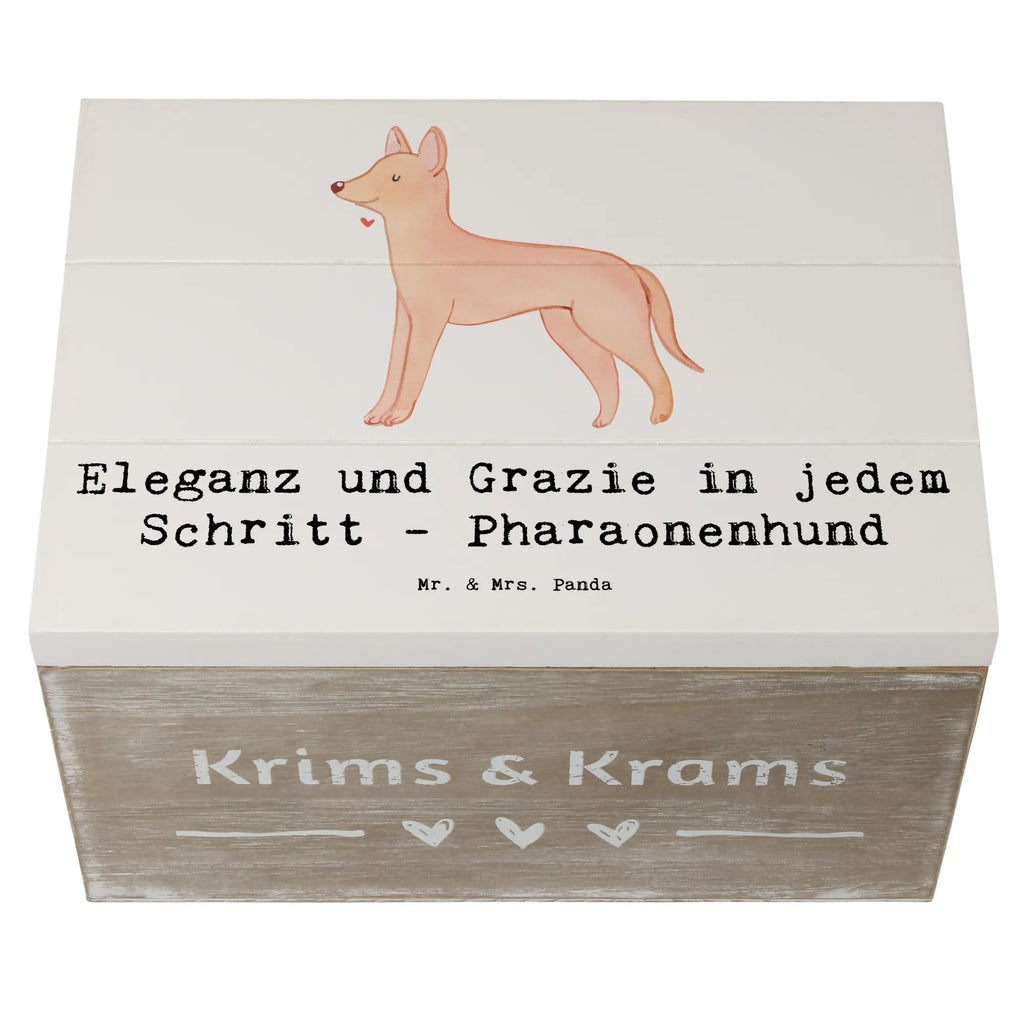 Holzkiste Eleganter Pharaonenhund Holzkiste, Kiste, Schatzkiste, Truhe, Schatulle, XXL, Erinnerungsbox, Erinnerungskiste, Dekokiste, Aufbewahrungsbox, Geschenkbox, Geschenkdose, Hund, Hunderasse, Rassehund, Hundebesitzer, Geschenk, Tierfreund, Schenken, Welpe