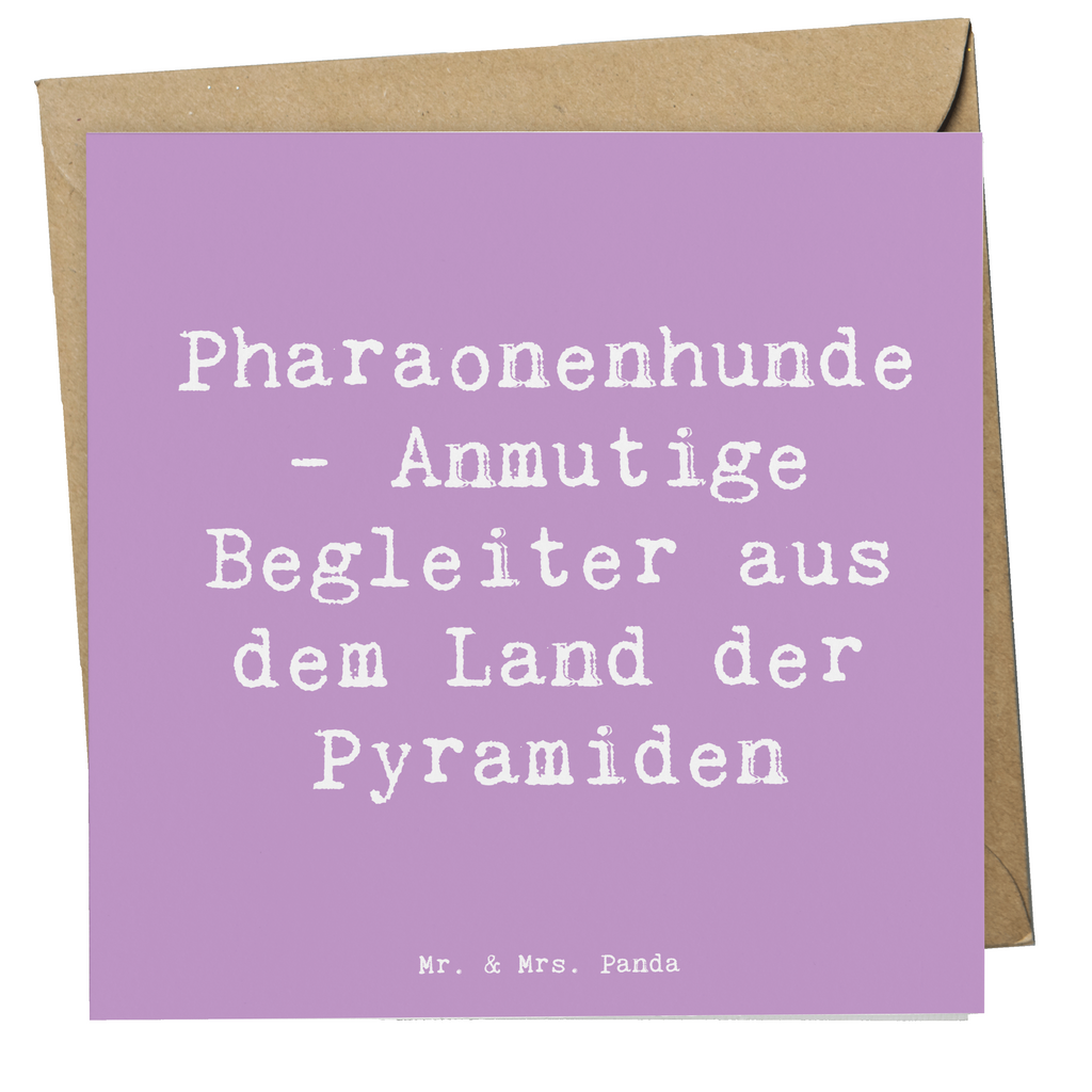 Deluxe Karte Spruch Pharaonenhund Freunde Karte, Grußkarte, Klappkarte, Einladungskarte, Glückwunschkarte, Hochzeitskarte, Geburtstagskarte, Hochwertige Grußkarte, Hochwertige Klappkarte, Hund, Hunderasse, Rassehund, Hundebesitzer, Geschenk, Tierfreund, Schenken, Welpe