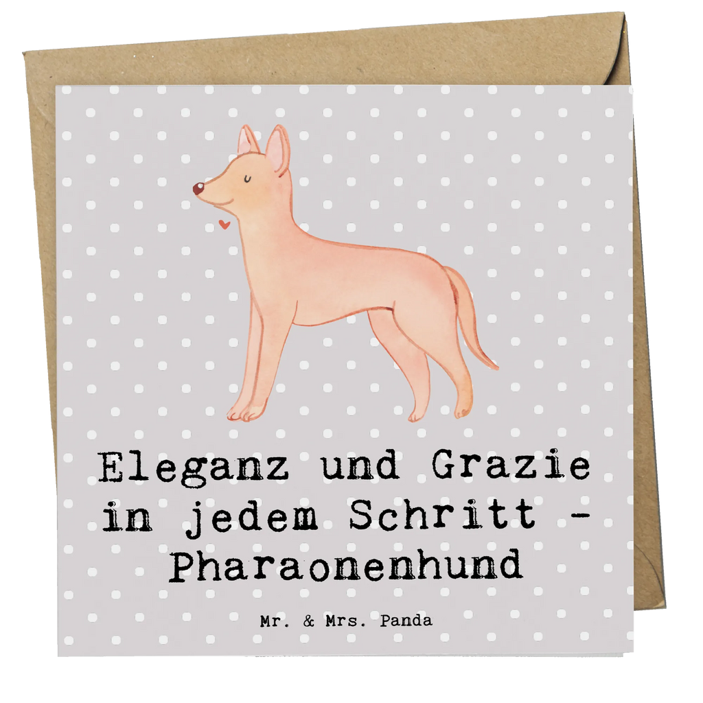 Deluxe Karte Eleganter Pharaonenhund Karte, Grußkarte, Klappkarte, Einladungskarte, Glückwunschkarte, Hochzeitskarte, Geburtstagskarte, Hochwertige Grußkarte, Hochwertige Klappkarte, Hund, Hunderasse, Rassehund, Hundebesitzer, Geschenk, Tierfreund, Schenken, Welpe