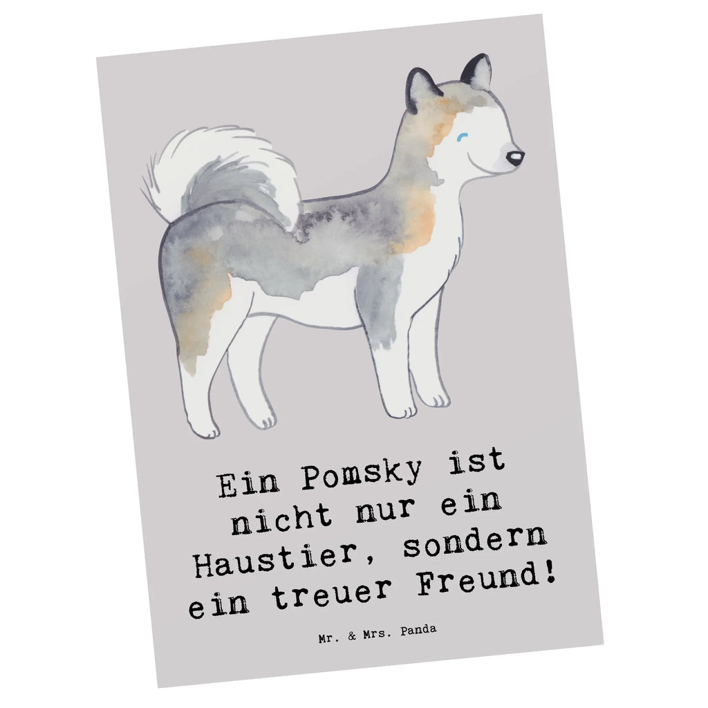 Postkarte Pomsky Freund Postkarte, Karte, Geschenkkarte, Grußkarte, Einladung, Ansichtskarte, Geburtstagskarte, Einladungskarte, Dankeskarte, Ansichtskarten, Einladung Geburtstag, Einladungskarten Geburtstag, Hund, Hunderasse, Rassehund, Hundebesitzer, Geschenk, Tierfreund, Schenken, Welpe