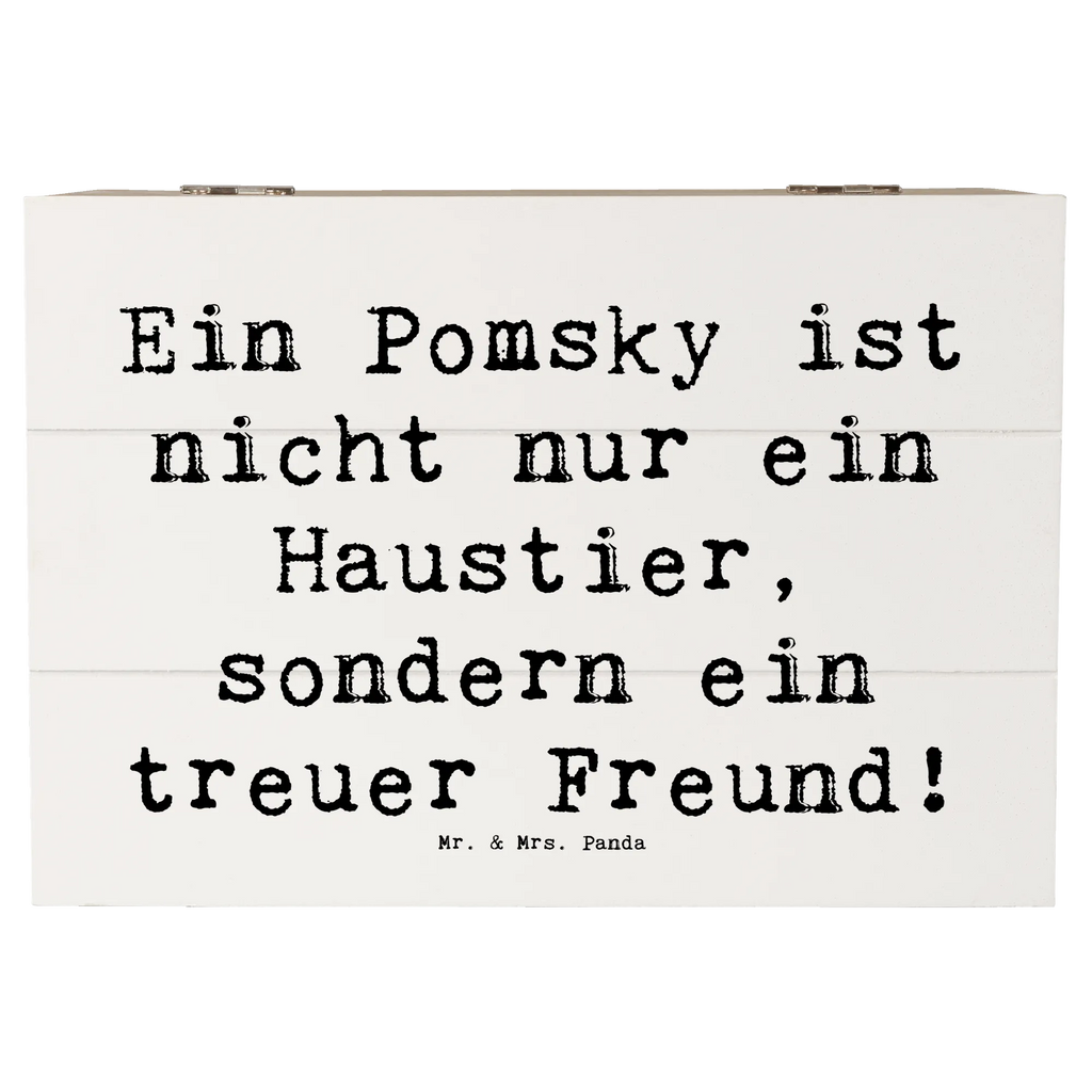 Holzkiste Spruch Pomsky Freund Holzkiste, Kiste, Schatzkiste, Truhe, Schatulle, XXL, Erinnerungsbox, Erinnerungskiste, Dekokiste, Aufbewahrungsbox, Geschenkbox, Geschenkdose, Hund, Hunderasse, Rassehund, Hundebesitzer, Geschenk, Tierfreund, Schenken, Welpe