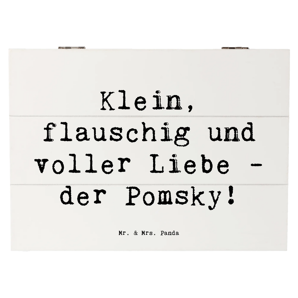 Holzkiste Spruch Flauschiger Pomsky Holzkiste, Kiste, Schatzkiste, Truhe, Schatulle, XXL, Erinnerungsbox, Erinnerungskiste, Dekokiste, Aufbewahrungsbox, Geschenkbox, Geschenkdose, Hund, Hunderasse, Rassehund, Hundebesitzer, Geschenk, Tierfreund, Schenken, Welpe