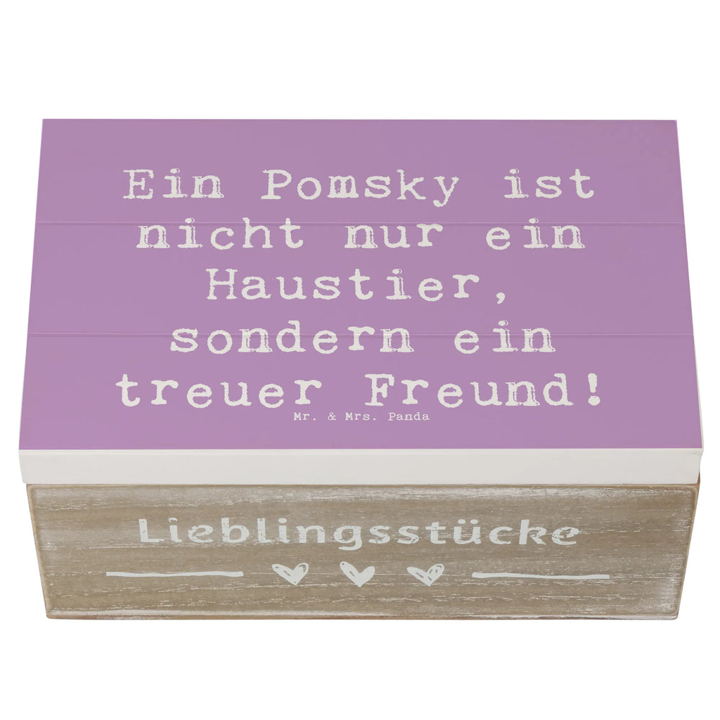 Holzkiste Spruch Pomsky Freund Holzkiste, Kiste, Schatzkiste, Truhe, Schatulle, XXL, Erinnerungsbox, Erinnerungskiste, Dekokiste, Aufbewahrungsbox, Geschenkbox, Geschenkdose, Hund, Hunderasse, Rassehund, Hundebesitzer, Geschenk, Tierfreund, Schenken, Welpe