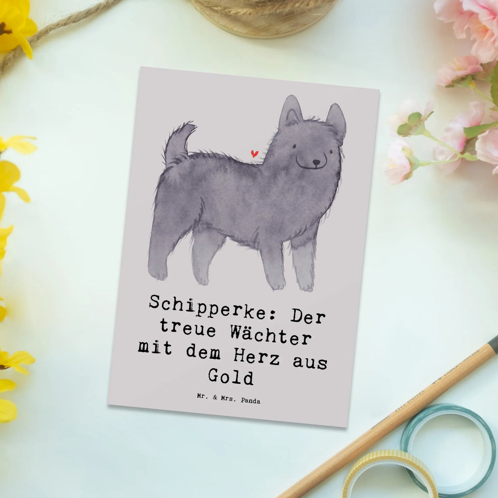 Postkarte Schipperke Wächterherz Postkarte, Karte, Geschenkkarte, Grußkarte, Einladung, Ansichtskarte, Geburtstagskarte, Einladungskarte, Dankeskarte, Ansichtskarten, Einladung Geburtstag, Einladungskarten Geburtstag, Hund, Hunderasse, Rassehund, Hundebesitzer, Geschenk, Tierfreund, Schenken, Welpe