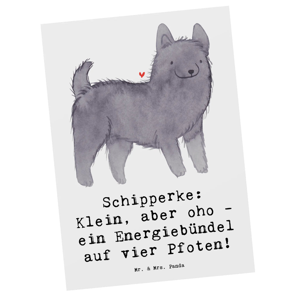 Postkarte Schipperke Energie Postkarte, Karte, Geschenkkarte, Grußkarte, Einladung, Ansichtskarte, Geburtstagskarte, Einladungskarte, Dankeskarte, Ansichtskarten, Einladung Geburtstag, Einladungskarten Geburtstag, Hund, Hunderasse, Rassehund, Hundebesitzer, Geschenk, Tierfreund, Schenken, Welpe