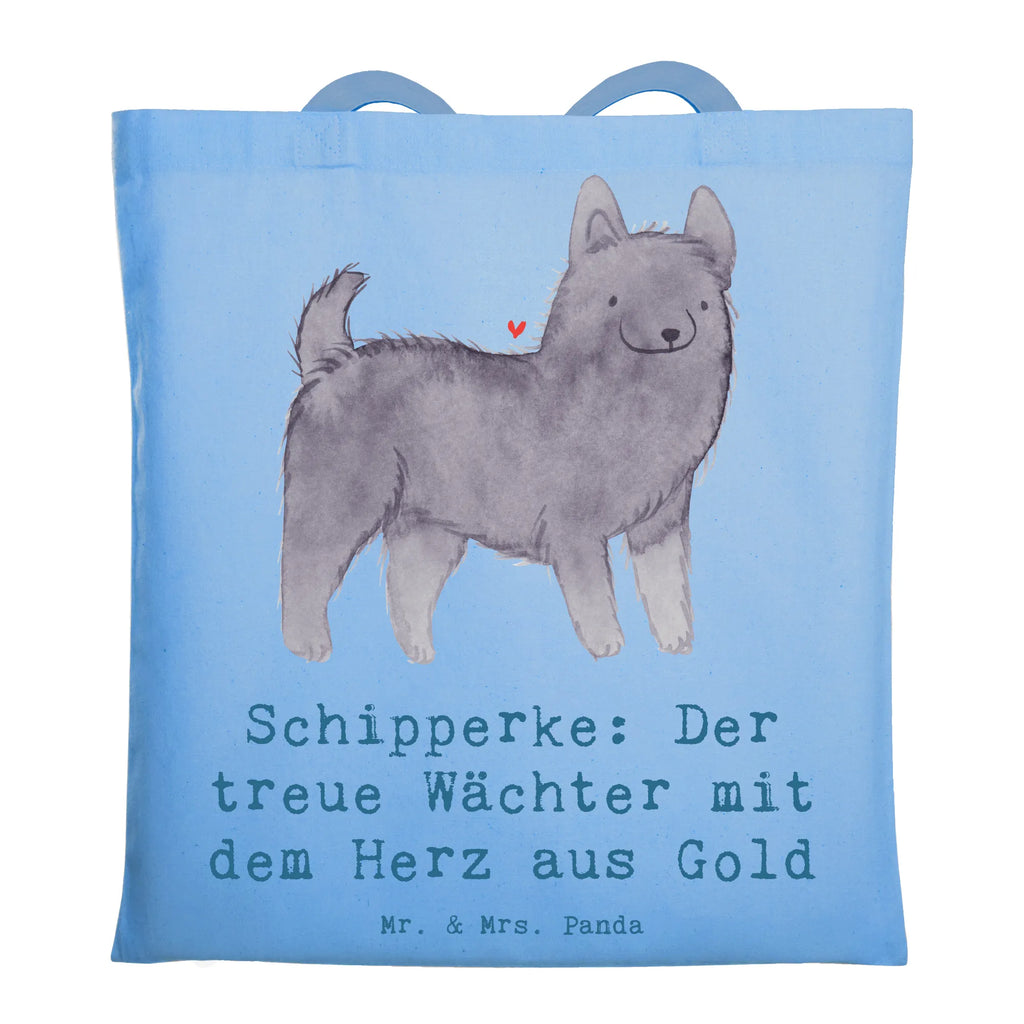 Tragetasche Schipperke Wächterherz Beuteltasche, Beutel, Einkaufstasche, Jutebeutel, Stoffbeutel, Tasche, Shopper, Umhängetasche, Strandtasche, Schultertasche, Stofftasche, Tragetasche, Badetasche, Jutetasche, Einkaufstüte, Laptoptasche, Hund, Hunderasse, Rassehund, Hundebesitzer, Geschenk, Tierfreund, Schenken, Welpe