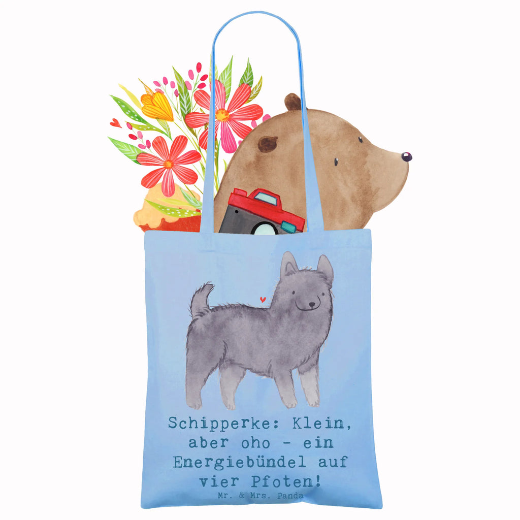 Tragetasche Schipperke Energie Beuteltasche, Beutel, Einkaufstasche, Jutebeutel, Stoffbeutel, Tasche, Shopper, Umhängetasche, Strandtasche, Schultertasche, Stofftasche, Tragetasche, Badetasche, Jutetasche, Einkaufstüte, Laptoptasche, Hund, Hunderasse, Rassehund, Hundebesitzer, Geschenk, Tierfreund, Schenken, Welpe