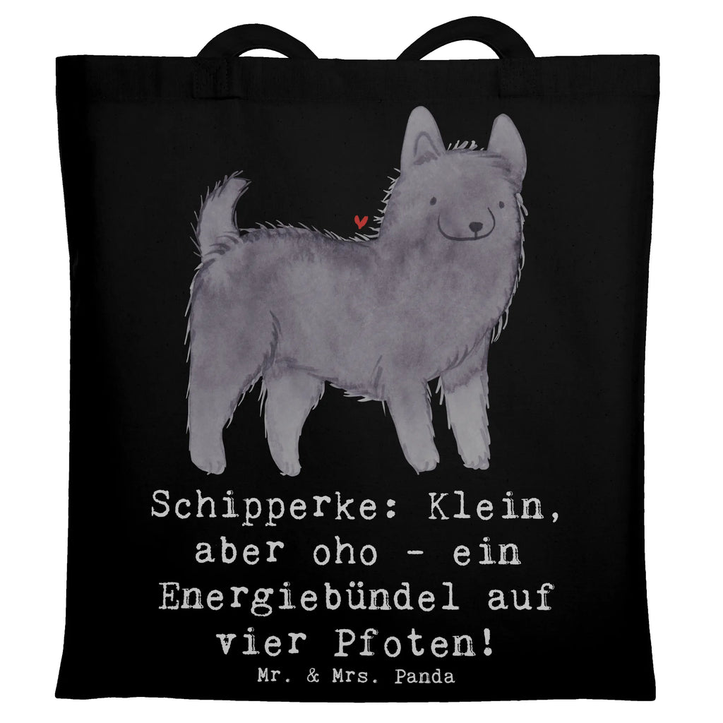 Tragetasche Schipperke Energie Beuteltasche, Beutel, Einkaufstasche, Jutebeutel, Stoffbeutel, Tasche, Shopper, Umhängetasche, Strandtasche, Schultertasche, Stofftasche, Tragetasche, Badetasche, Jutetasche, Einkaufstüte, Laptoptasche, Hund, Hunderasse, Rassehund, Hundebesitzer, Geschenk, Tierfreund, Schenken, Welpe