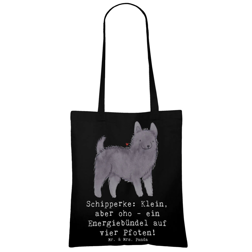 Tragetasche Schipperke Energie Beuteltasche, Beutel, Einkaufstasche, Jutebeutel, Stoffbeutel, Tasche, Shopper, Umhängetasche, Strandtasche, Schultertasche, Stofftasche, Tragetasche, Badetasche, Jutetasche, Einkaufstüte, Laptoptasche, Hund, Hunderasse, Rassehund, Hundebesitzer, Geschenk, Tierfreund, Schenken, Welpe