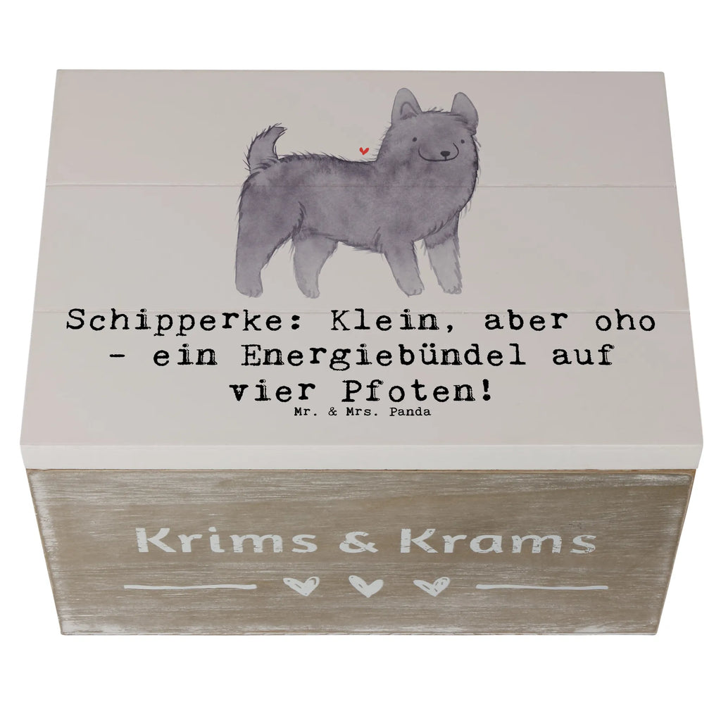 Holzkiste Schipperke Energie Holzkiste, Kiste, Schatzkiste, Truhe, Schatulle, XXL, Erinnerungsbox, Erinnerungskiste, Dekokiste, Aufbewahrungsbox, Geschenkbox, Geschenkdose, Hund, Hunderasse, Rassehund, Hundebesitzer, Geschenk, Tierfreund, Schenken, Welpe