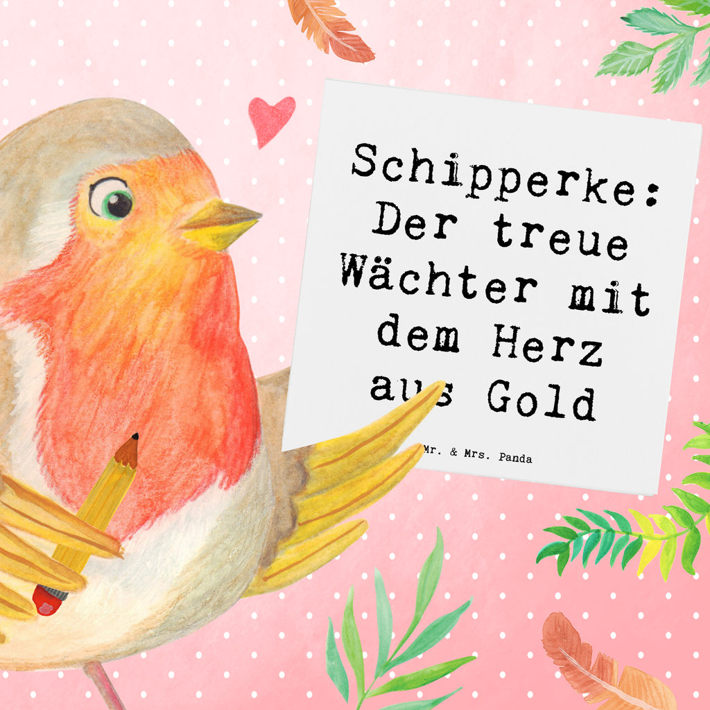 Deluxe Karte Spruch Schipperke Wächterherz Karte, Grußkarte, Klappkarte, Einladungskarte, Glückwunschkarte, Hochzeitskarte, Geburtstagskarte, Hochwertige Grußkarte, Hochwertige Klappkarte, Hund, Hunderasse, Rassehund, Hundebesitzer, Geschenk, Tierfreund, Schenken, Welpe