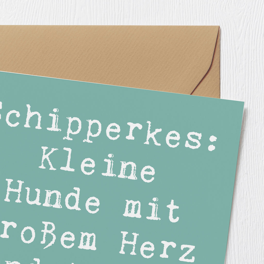 Deluxe Karte Spruch Schipperkes Herz Karte, Grußkarte, Klappkarte, Einladungskarte, Glückwunschkarte, Hochzeitskarte, Geburtstagskarte, Hochwertige Grußkarte, Hochwertige Klappkarte, Hund, Hunderasse, Rassehund, Hundebesitzer, Geschenk, Tierfreund, Schenken, Welpe