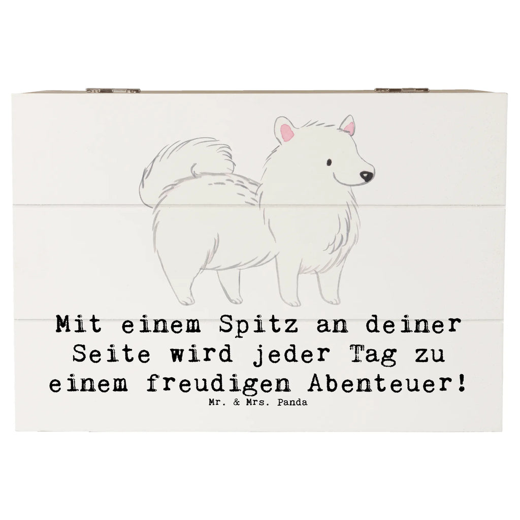 Holzkiste Freudiger Spitz Holzkiste, Kiste, Schatzkiste, Truhe, Schatulle, XXL, Erinnerungsbox, Erinnerungskiste, Dekokiste, Aufbewahrungsbox, Geschenkbox, Geschenkdose, Hund, Hunderasse, Rassehund, Hundebesitzer, Geschenk, Tierfreund, Schenken, Welpe