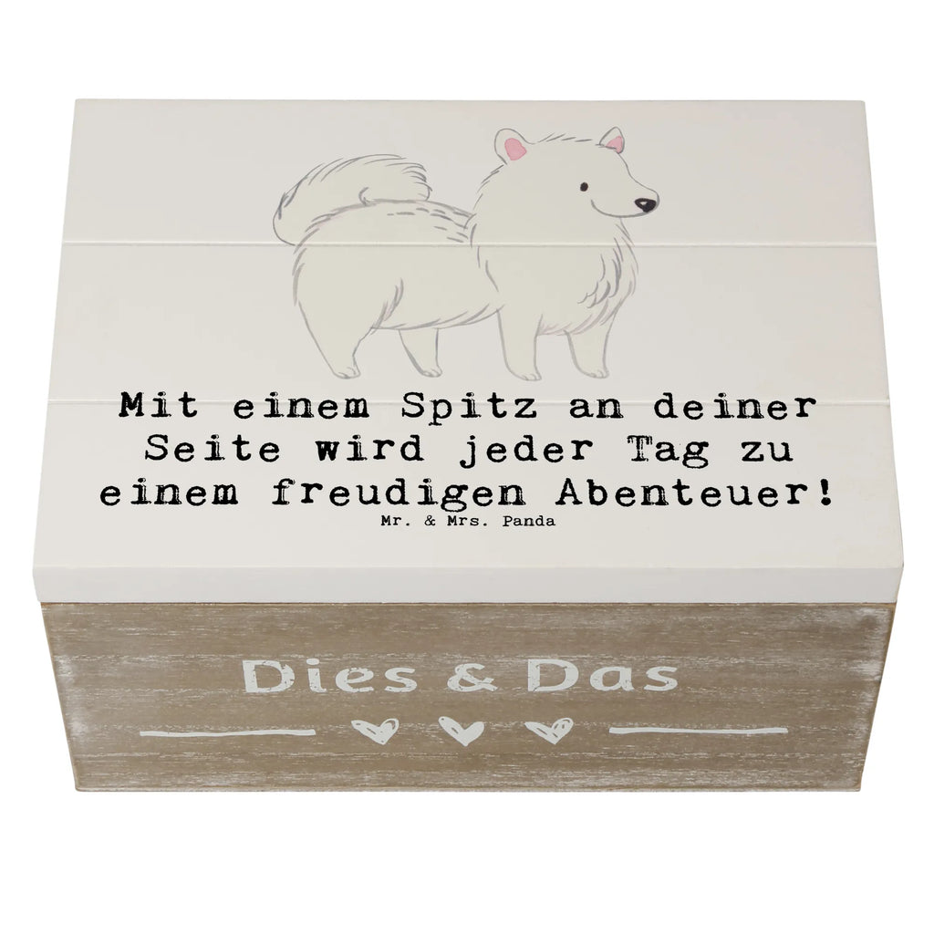 Holzkiste Freudiger Spitz Holzkiste, Kiste, Schatzkiste, Truhe, Schatulle, XXL, Erinnerungsbox, Erinnerungskiste, Dekokiste, Aufbewahrungsbox, Geschenkbox, Geschenkdose, Hund, Hunderasse, Rassehund, Hundebesitzer, Geschenk, Tierfreund, Schenken, Welpe