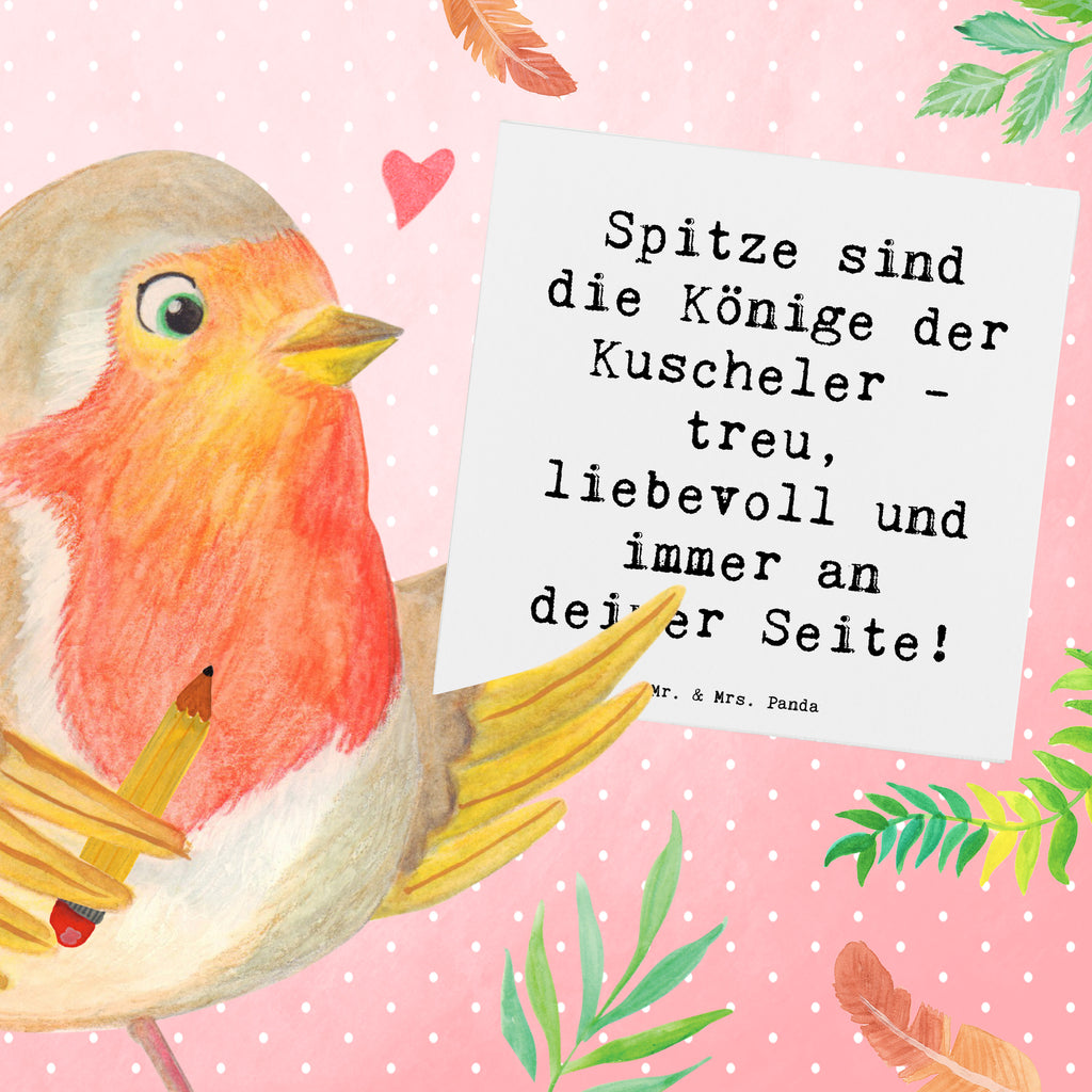 Deluxe Karte Spruch Spitz König Karte, Grußkarte, Klappkarte, Einladungskarte, Glückwunschkarte, Hochzeitskarte, Geburtstagskarte, Hochwertige Grußkarte, Hochwertige Klappkarte, Hund, Hunderasse, Rassehund, Hundebesitzer, Geschenk, Tierfreund, Schenken, Welpe