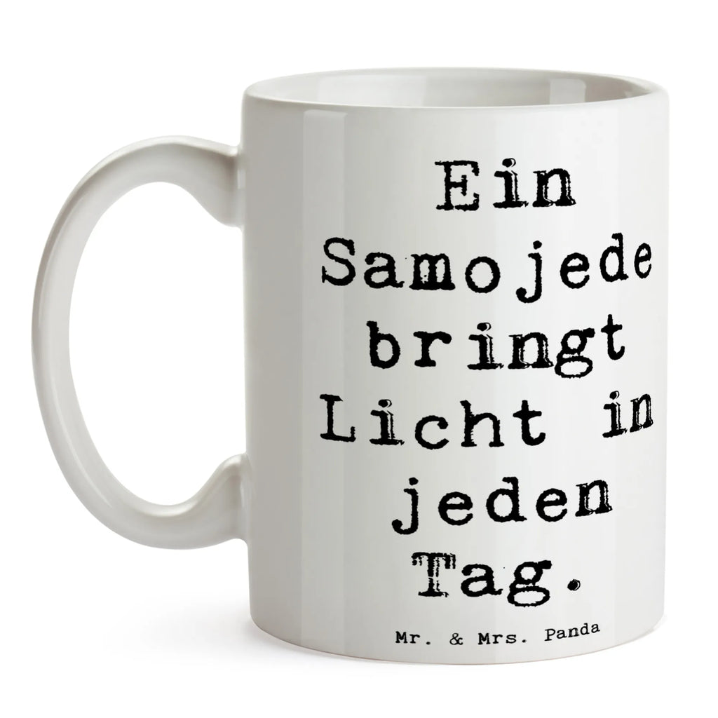 Tasse Spruch Samojede Licht Tasse, Kaffeetasse, Teetasse, Becher, Kaffeebecher, Teebecher, Keramiktasse, Porzellantasse, Büro Tasse, Geschenk Tasse, Tasse Sprüche, Tasse Motive, Kaffeetassen, Tasse bedrucken, Designer Tasse, Cappuccino Tassen, Schöne Teetassen, Hund, Hunderasse, Rassehund, Hundebesitzer, Geschenk, Tierfreund, Schenken, Welpe