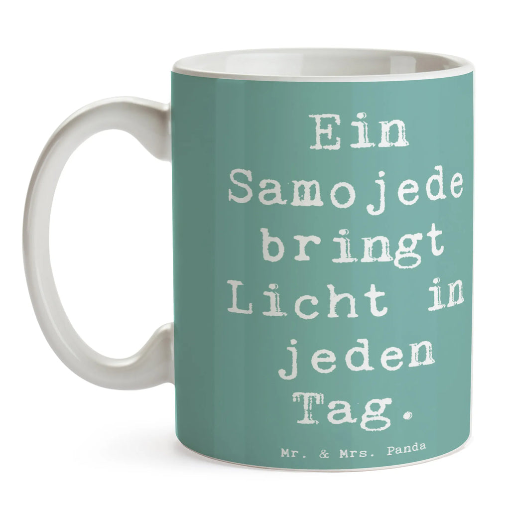 Tasse Spruch Samojede Licht Tasse, Kaffeetasse, Teetasse, Becher, Kaffeebecher, Teebecher, Keramiktasse, Porzellantasse, Büro Tasse, Geschenk Tasse, Tasse Sprüche, Tasse Motive, Kaffeetassen, Tasse bedrucken, Designer Tasse, Cappuccino Tassen, Schöne Teetassen, Hund, Hunderasse, Rassehund, Hundebesitzer, Geschenk, Tierfreund, Schenken, Welpe