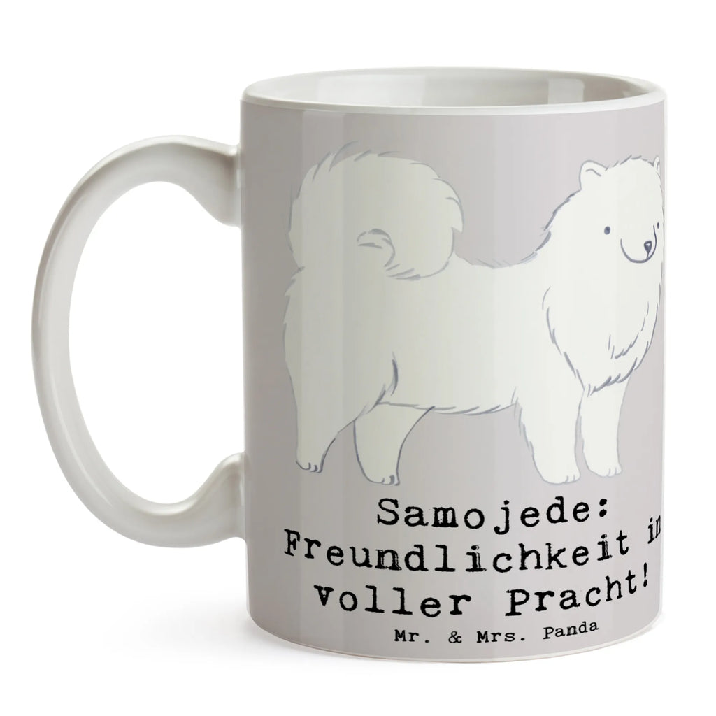 Tasse Samojede Freundlichkeit Tasse, Kaffeetasse, Teetasse, Becher, Kaffeebecher, Teebecher, Keramiktasse, Porzellantasse, Büro Tasse, Geschenk Tasse, Tasse Sprüche, Tasse Motive, Kaffeetassen, Tasse bedrucken, Designer Tasse, Cappuccino Tassen, Schöne Teetassen, Hund, Hunderasse, Rassehund, Hundebesitzer, Geschenk, Tierfreund, Schenken, Welpe