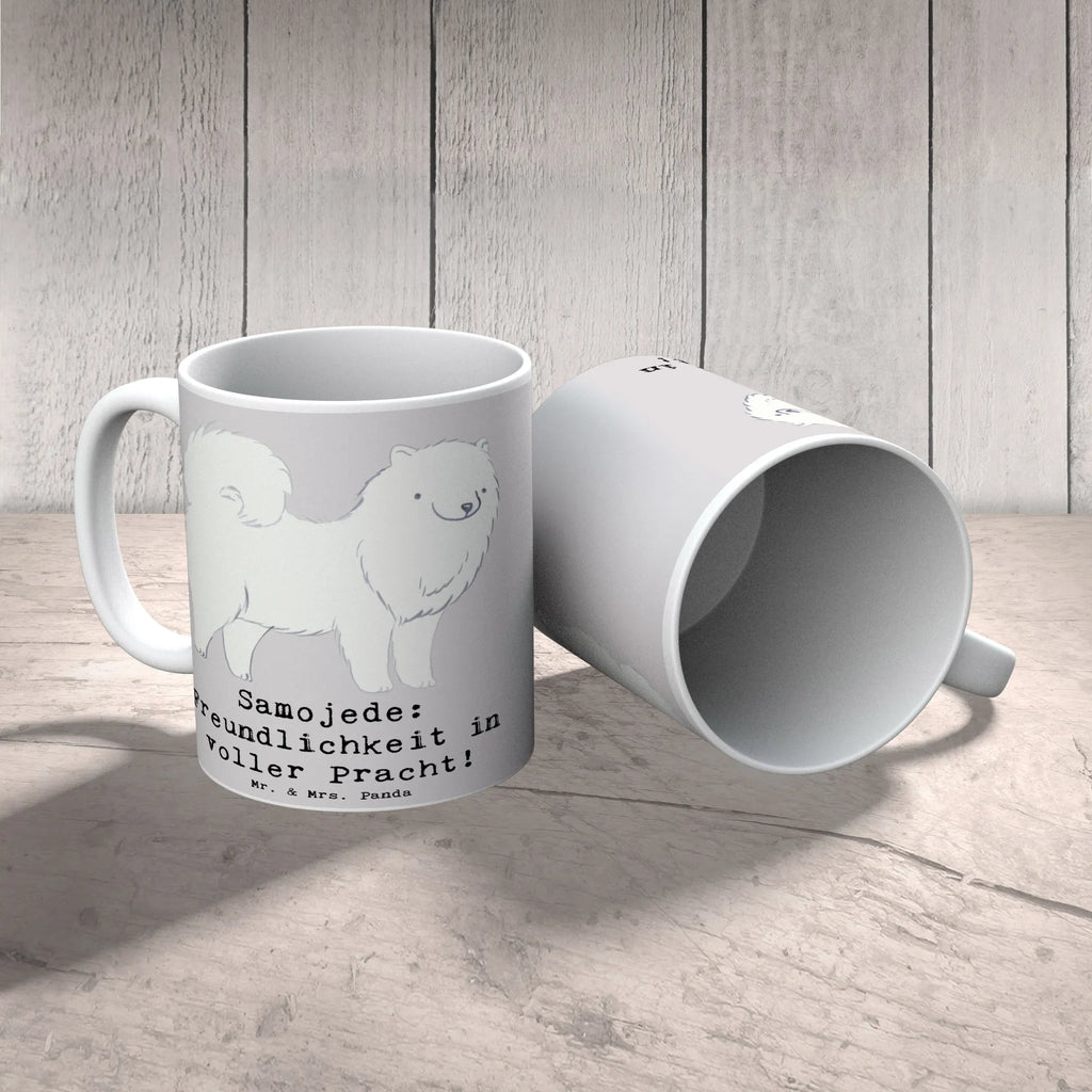 Tasse Samojede Freundlichkeit Tasse, Kaffeetasse, Teetasse, Becher, Kaffeebecher, Teebecher, Keramiktasse, Porzellantasse, Büro Tasse, Geschenk Tasse, Tasse Sprüche, Tasse Motive, Kaffeetassen, Tasse bedrucken, Designer Tasse, Cappuccino Tassen, Schöne Teetassen, Hund, Hunderasse, Rassehund, Hundebesitzer, Geschenk, Tierfreund, Schenken, Welpe