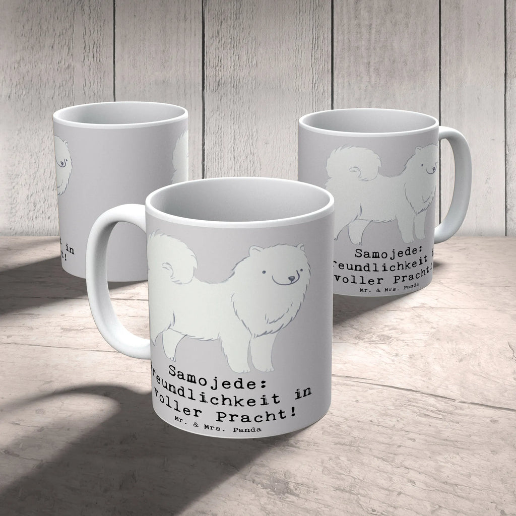 Tasse Samojede Freundlichkeit Tasse, Kaffeetasse, Teetasse, Becher, Kaffeebecher, Teebecher, Keramiktasse, Porzellantasse, Büro Tasse, Geschenk Tasse, Tasse Sprüche, Tasse Motive, Kaffeetassen, Tasse bedrucken, Designer Tasse, Cappuccino Tassen, Schöne Teetassen, Hund, Hunderasse, Rassehund, Hundebesitzer, Geschenk, Tierfreund, Schenken, Welpe