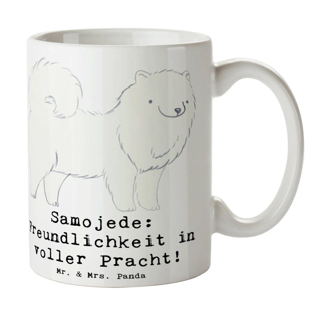 Tasse Samojede Freundlichkeit Tasse, Kaffeetasse, Teetasse, Becher, Kaffeebecher, Teebecher, Keramiktasse, Porzellantasse, Büro Tasse, Geschenk Tasse, Tasse Sprüche, Tasse Motive, Kaffeetassen, Tasse bedrucken, Designer Tasse, Cappuccino Tassen, Schöne Teetassen, Hund, Hunderasse, Rassehund, Hundebesitzer, Geschenk, Tierfreund, Schenken, Welpe