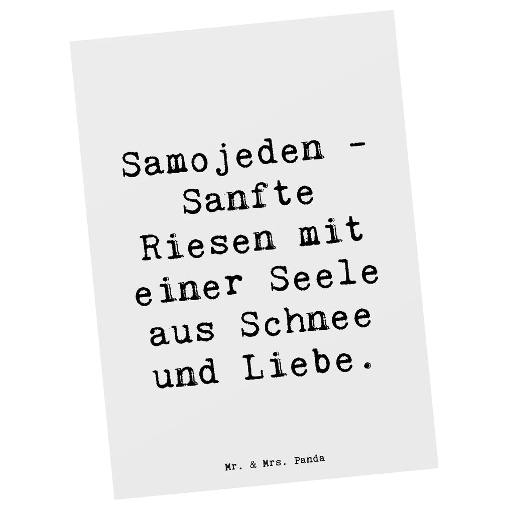 Postkarte Spruch Samojede Liebe Postkarte, Karte, Geschenkkarte, Grußkarte, Einladung, Ansichtskarte, Geburtstagskarte, Einladungskarte, Dankeskarte, Ansichtskarten, Einladung Geburtstag, Einladungskarten Geburtstag, Hund, Hunderasse, Rassehund, Hundebesitzer, Geschenk, Tierfreund, Schenken, Welpe