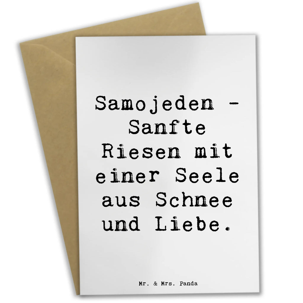 Grußkarte Spruch Samojede Liebe Grußkarte, Klappkarte, Einladungskarte, Glückwunschkarte, Hochzeitskarte, Geburtstagskarte, Karte, Ansichtskarten, Hund, Hunderasse, Rassehund, Hundebesitzer, Geschenk, Tierfreund, Schenken, Welpe