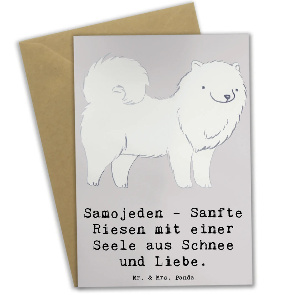 Grußkarte Samojede Liebe Grußkarte, Klappkarte, Einladungskarte, Glückwunschkarte, Hochzeitskarte, Geburtstagskarte, Karte, Ansichtskarten, Hund, Hunderasse, Rassehund, Hundebesitzer, Geschenk, Tierfreund, Schenken, Welpe