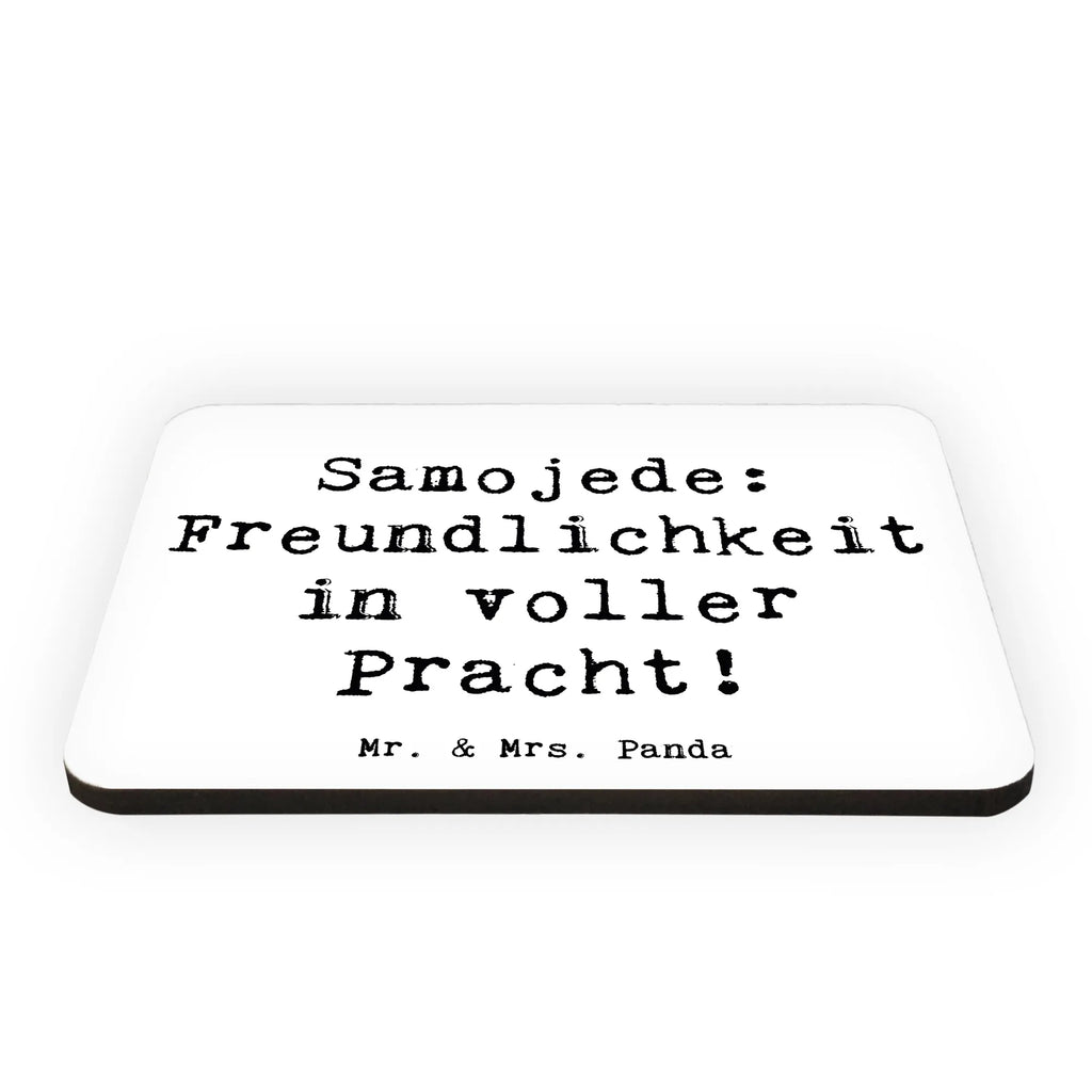 Magnet Spruch Samojede Freundlichkeit Kühlschrankmagnet, Pinnwandmagnet, Souvenir Magnet, Motivmagnete, Dekomagnet, Whiteboard Magnet, Notiz Magnet, Kühlschrank Dekoration, Hund, Hunderasse, Rassehund, Hundebesitzer, Geschenk, Tierfreund, Schenken, Welpe