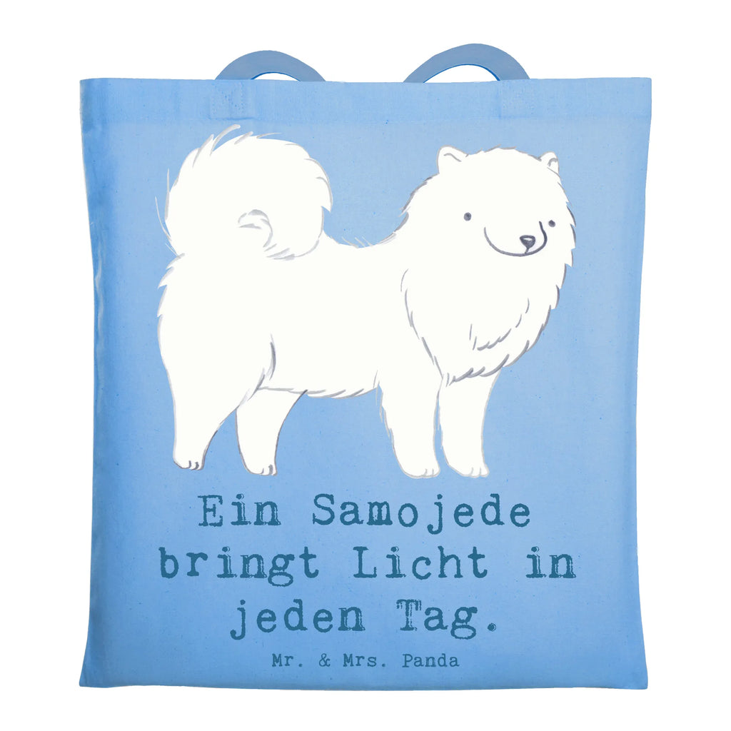 Tragetasche Samojede Licht Beuteltasche, Beutel, Einkaufstasche, Jutebeutel, Stoffbeutel, Tasche, Shopper, Umhängetasche, Strandtasche, Schultertasche, Stofftasche, Tragetasche, Badetasche, Jutetasche, Einkaufstüte, Laptoptasche, Hund, Hunderasse, Rassehund, Hundebesitzer, Geschenk, Tierfreund, Schenken, Welpe