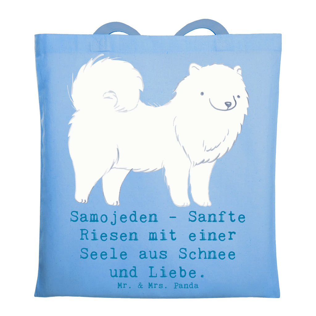 Tragetasche Samojede Liebe Beuteltasche, Beutel, Einkaufstasche, Jutebeutel, Stoffbeutel, Tasche, Shopper, Umhängetasche, Strandtasche, Schultertasche, Stofftasche, Tragetasche, Badetasche, Jutetasche, Einkaufstüte, Laptoptasche, Hund, Hunderasse, Rassehund, Hundebesitzer, Geschenk, Tierfreund, Schenken, Welpe