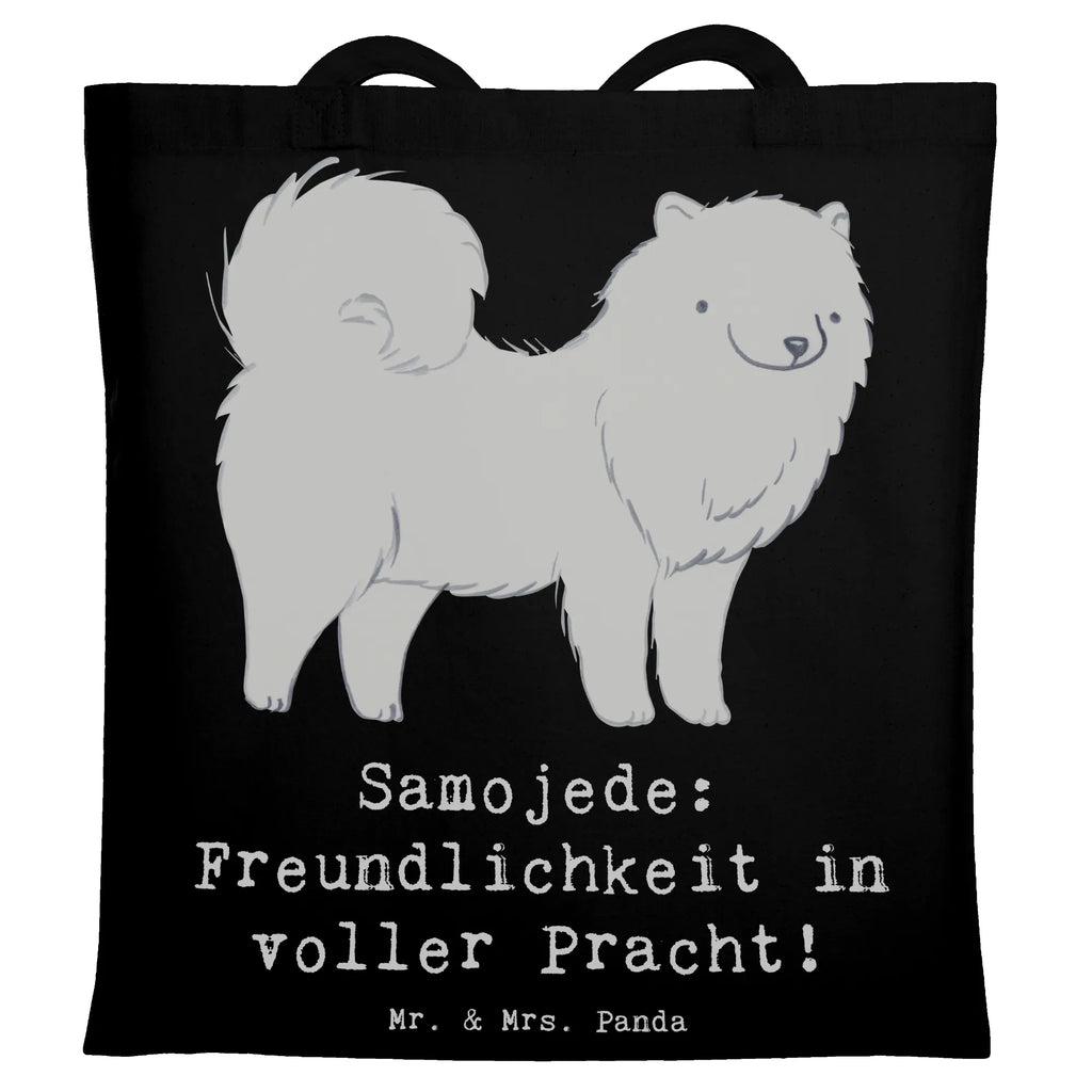 Tragetasche Samojede Freundlichkeit Beuteltasche, Beutel, Einkaufstasche, Jutebeutel, Stoffbeutel, Tasche, Shopper, Umhängetasche, Strandtasche, Schultertasche, Stofftasche, Tragetasche, Badetasche, Jutetasche, Einkaufstüte, Laptoptasche, Hund, Hunderasse, Rassehund, Hundebesitzer, Geschenk, Tierfreund, Schenken, Welpe