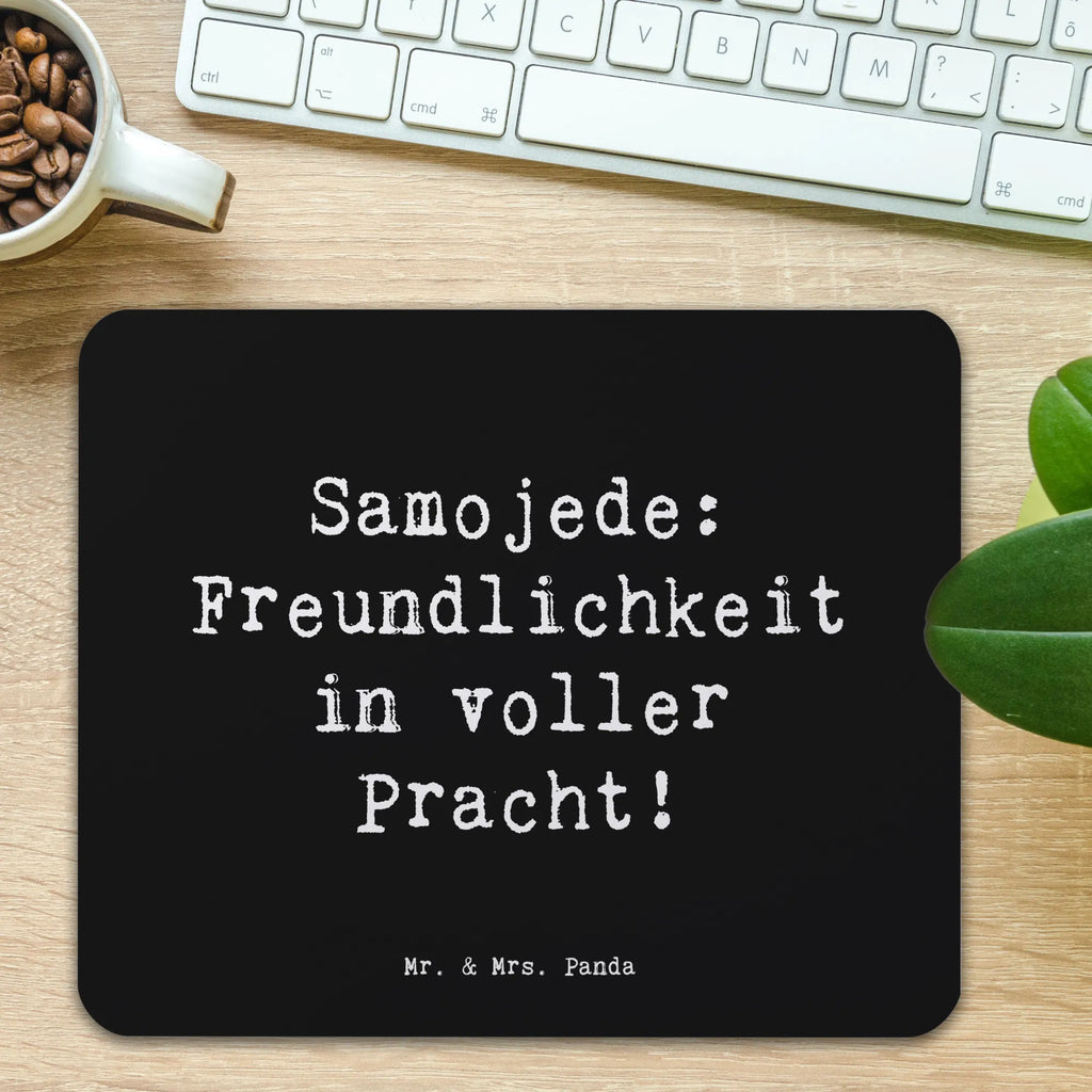 Mauspad Spruch Samojede Freundlichkeit Mousepad, Computer zubehör, Büroausstattung, PC Zubehör, Arbeitszimmer, Mauspad, Einzigartiges Mauspad, Designer Mauspad, Mausunterlage, Mauspad Büro, Hund, Hunderasse, Rassehund, Hundebesitzer, Geschenk, Tierfreund, Schenken, Welpe