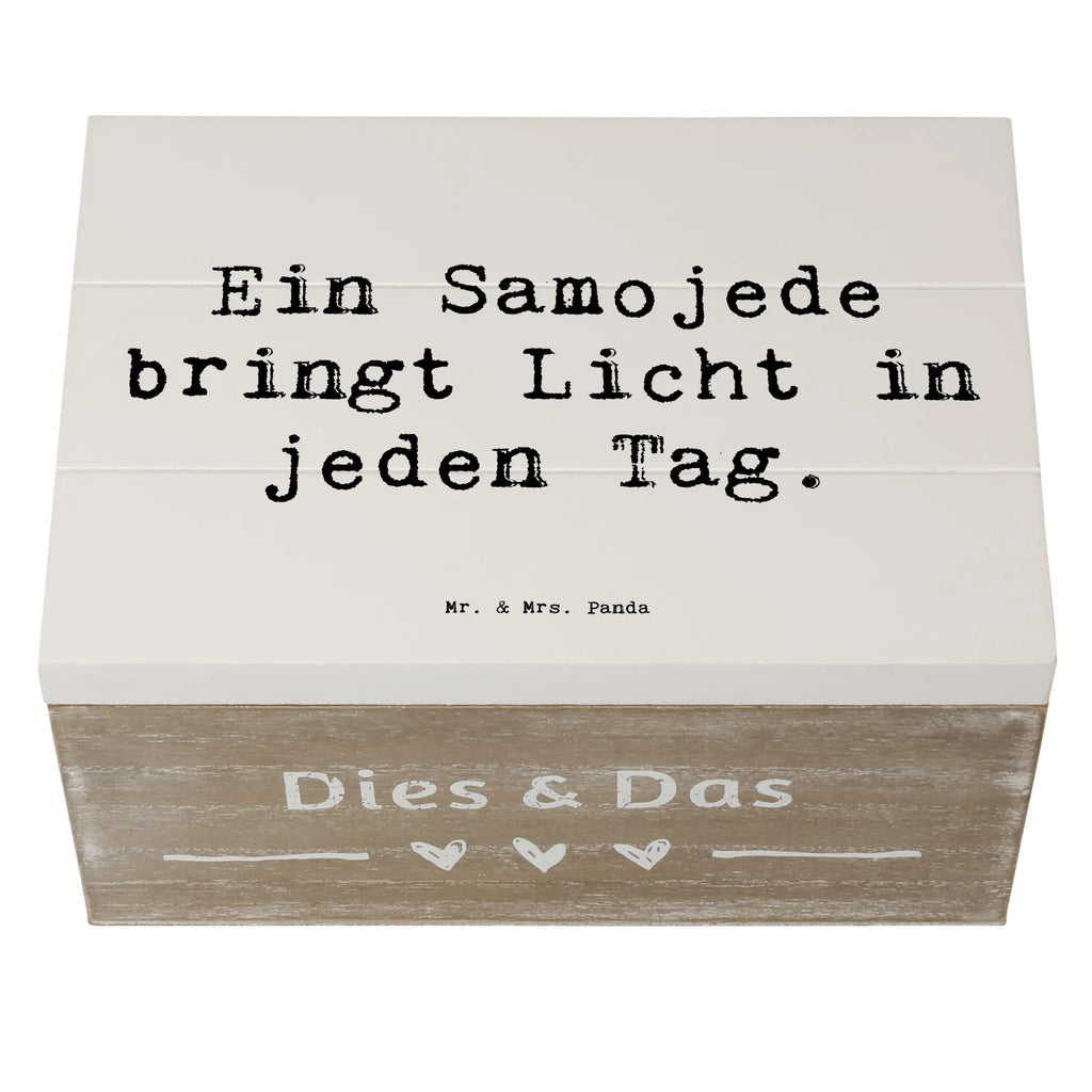 Holzkiste Spruch Samojede Licht Holzkiste, Kiste, Schatzkiste, Truhe, Schatulle, XXL, Erinnerungsbox, Erinnerungskiste, Dekokiste, Aufbewahrungsbox, Geschenkbox, Geschenkdose, Hund, Hunderasse, Rassehund, Hundebesitzer, Geschenk, Tierfreund, Schenken, Welpe