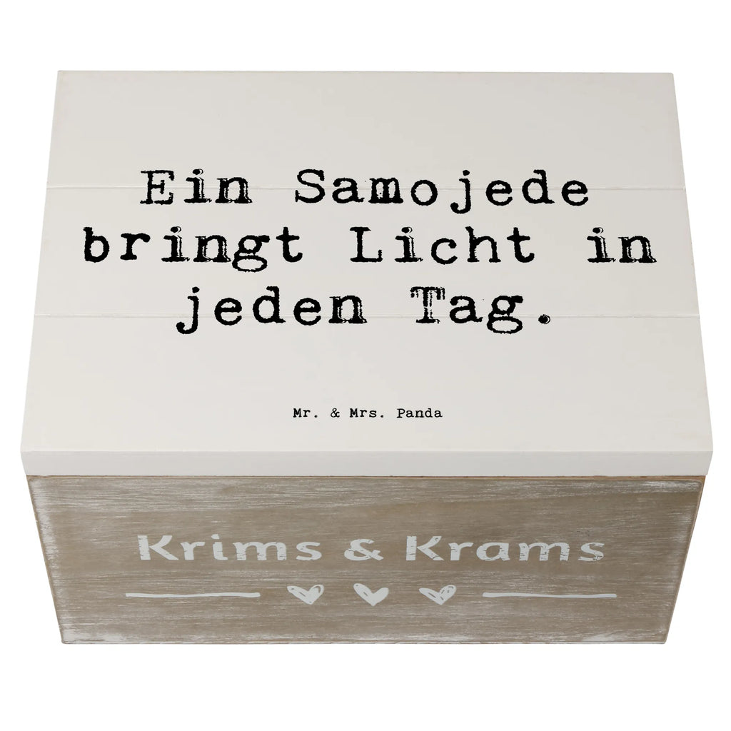 Holzkiste Spruch Samojede Licht Holzkiste, Kiste, Schatzkiste, Truhe, Schatulle, XXL, Erinnerungsbox, Erinnerungskiste, Dekokiste, Aufbewahrungsbox, Geschenkbox, Geschenkdose, Hund, Hunderasse, Rassehund, Hundebesitzer, Geschenk, Tierfreund, Schenken, Welpe