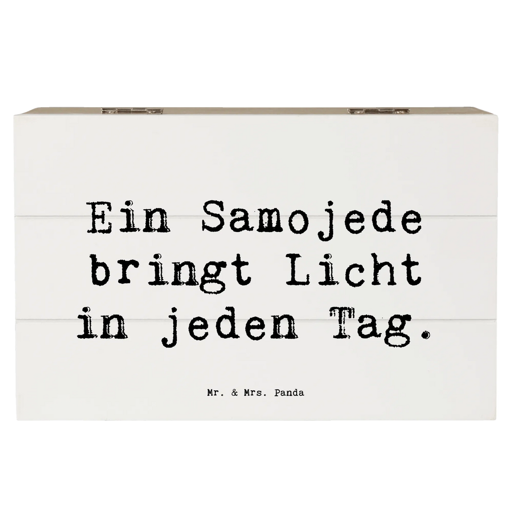 Holzkiste Spruch Samojede Licht Holzkiste, Kiste, Schatzkiste, Truhe, Schatulle, XXL, Erinnerungsbox, Erinnerungskiste, Dekokiste, Aufbewahrungsbox, Geschenkbox, Geschenkdose, Hund, Hunderasse, Rassehund, Hundebesitzer, Geschenk, Tierfreund, Schenken, Welpe