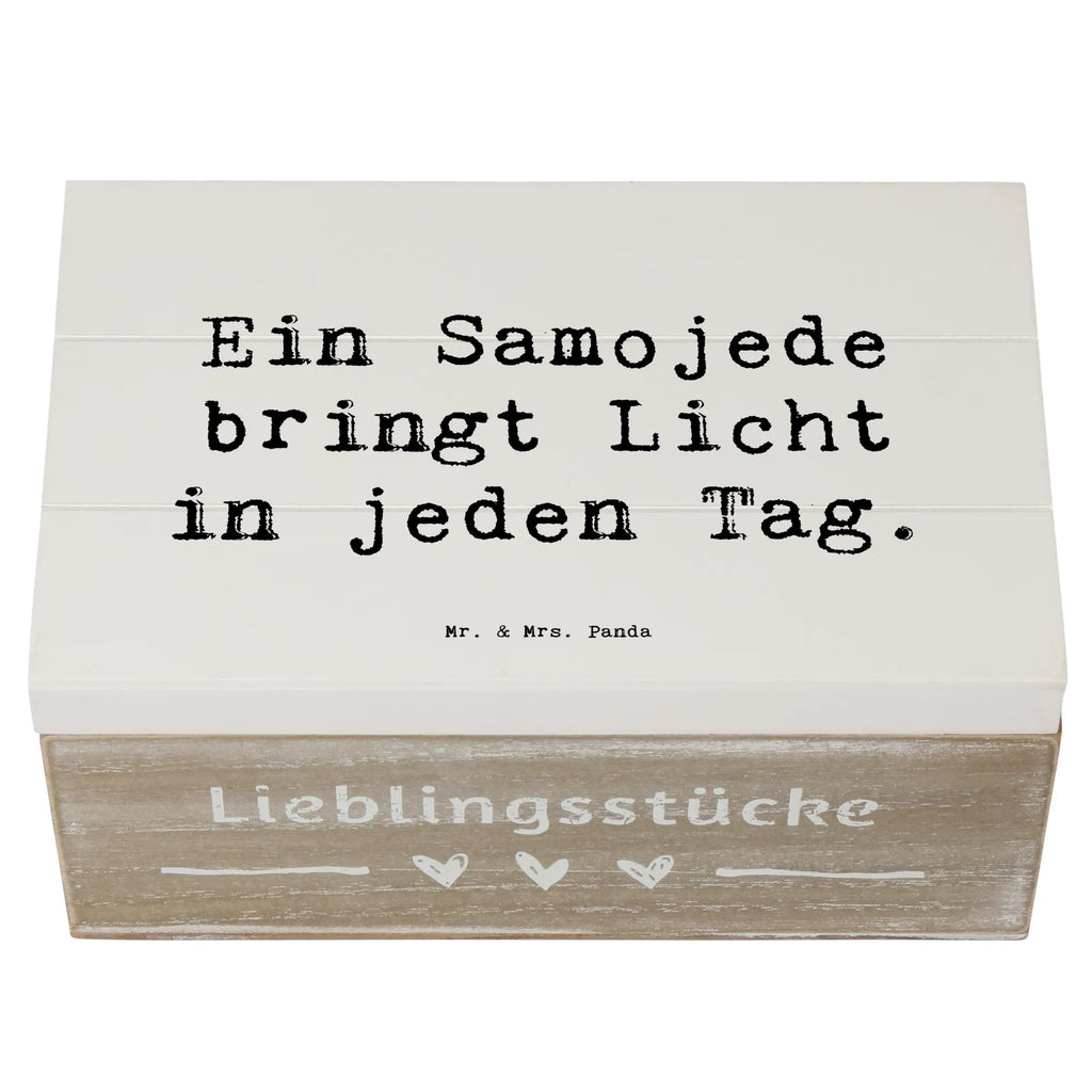 Holzkiste Spruch Samojede Licht Holzkiste, Kiste, Schatzkiste, Truhe, Schatulle, XXL, Erinnerungsbox, Erinnerungskiste, Dekokiste, Aufbewahrungsbox, Geschenkbox, Geschenkdose, Hund, Hunderasse, Rassehund, Hundebesitzer, Geschenk, Tierfreund, Schenken, Welpe