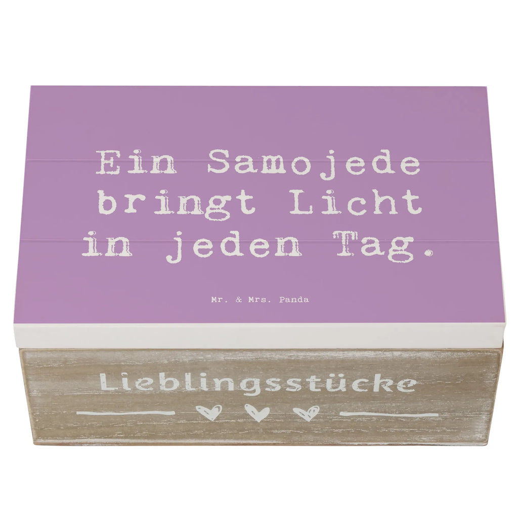 Holzkiste Spruch Samojede Licht Holzkiste, Kiste, Schatzkiste, Truhe, Schatulle, XXL, Erinnerungsbox, Erinnerungskiste, Dekokiste, Aufbewahrungsbox, Geschenkbox, Geschenkdose, Hund, Hunderasse, Rassehund, Hundebesitzer, Geschenk, Tierfreund, Schenken, Welpe