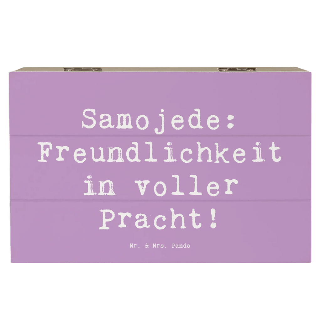 Holzkiste Spruch Samojede Freundlichkeit Holzkiste, Kiste, Schatzkiste, Truhe, Schatulle, XXL, Erinnerungsbox, Erinnerungskiste, Dekokiste, Aufbewahrungsbox, Geschenkbox, Geschenkdose, Hund, Hunderasse, Rassehund, Hundebesitzer, Geschenk, Tierfreund, Schenken, Welpe