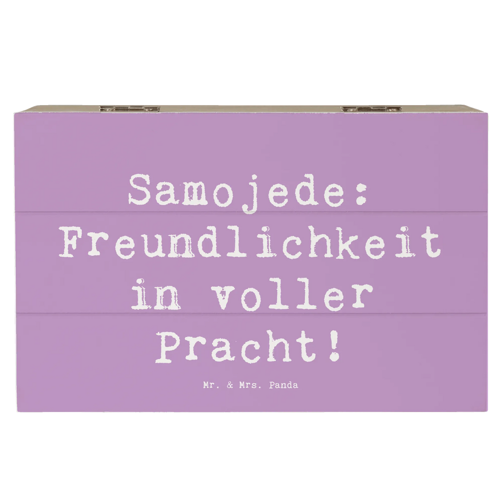 Holzkiste Spruch Samojede Freundlichkeit Holzkiste, Kiste, Schatzkiste, Truhe, Schatulle, XXL, Erinnerungsbox, Erinnerungskiste, Dekokiste, Aufbewahrungsbox, Geschenkbox, Geschenkdose, Hund, Hunderasse, Rassehund, Hundebesitzer, Geschenk, Tierfreund, Schenken, Welpe