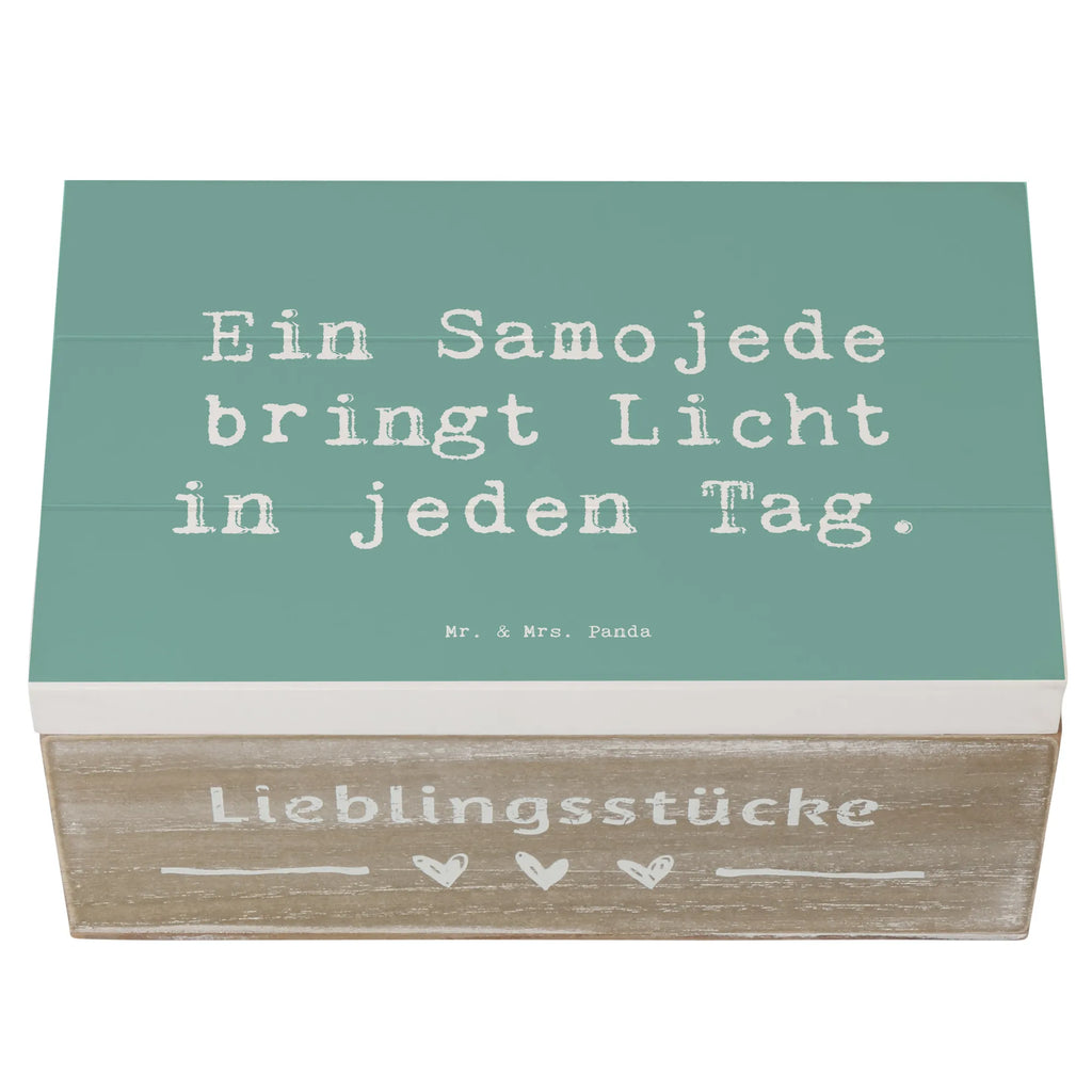 Holzkiste Spruch Samojede Licht Holzkiste, Kiste, Schatzkiste, Truhe, Schatulle, XXL, Erinnerungsbox, Erinnerungskiste, Dekokiste, Aufbewahrungsbox, Geschenkbox, Geschenkdose, Hund, Hunderasse, Rassehund, Hundebesitzer, Geschenk, Tierfreund, Schenken, Welpe