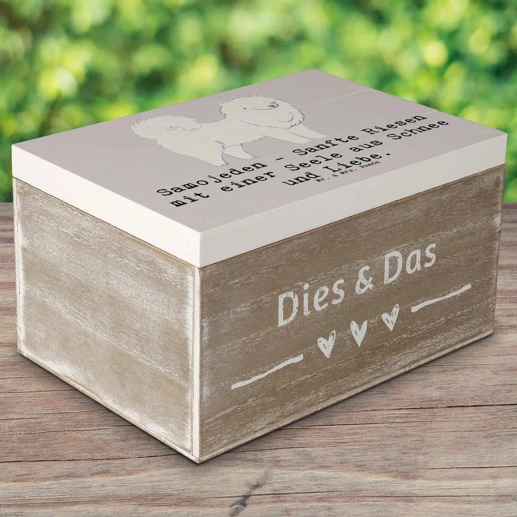 Holzkiste Samojede Liebe Holzkiste, Kiste, Schatzkiste, Truhe, Schatulle, XXL, Erinnerungsbox, Erinnerungskiste, Dekokiste, Aufbewahrungsbox, Geschenkbox, Geschenkdose, Hund, Hunderasse, Rassehund, Hundebesitzer, Geschenk, Tierfreund, Schenken, Welpe