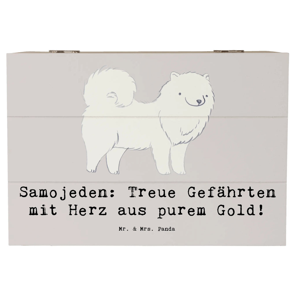 Holzkiste Samojede Herz Holzkiste, Kiste, Schatzkiste, Truhe, Schatulle, XXL, Erinnerungsbox, Erinnerungskiste, Dekokiste, Aufbewahrungsbox, Geschenkbox, Geschenkdose, Hund, Hunderasse, Rassehund, Hundebesitzer, Geschenk, Tierfreund, Schenken, Welpe