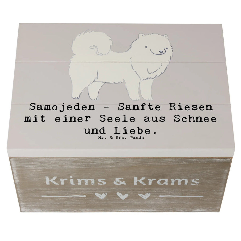 Holzkiste Samojede Liebe Holzkiste, Kiste, Schatzkiste, Truhe, Schatulle, XXL, Erinnerungsbox, Erinnerungskiste, Dekokiste, Aufbewahrungsbox, Geschenkbox, Geschenkdose, Hund, Hunderasse, Rassehund, Hundebesitzer, Geschenk, Tierfreund, Schenken, Welpe