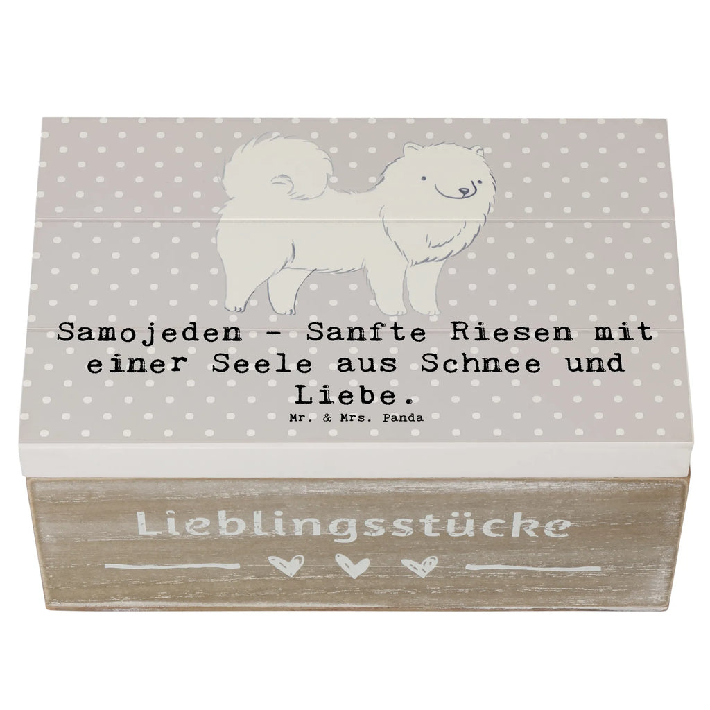 Holzkiste Samojede Liebe Holzkiste, Kiste, Schatzkiste, Truhe, Schatulle, XXL, Erinnerungsbox, Erinnerungskiste, Dekokiste, Aufbewahrungsbox, Geschenkbox, Geschenkdose, Hund, Hunderasse, Rassehund, Hundebesitzer, Geschenk, Tierfreund, Schenken, Welpe