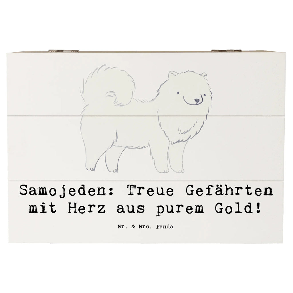 Holzkiste Samojede Herz Holzkiste, Kiste, Schatzkiste, Truhe, Schatulle, XXL, Erinnerungsbox, Erinnerungskiste, Dekokiste, Aufbewahrungsbox, Geschenkbox, Geschenkdose, Hund, Hunderasse, Rassehund, Hundebesitzer, Geschenk, Tierfreund, Schenken, Welpe