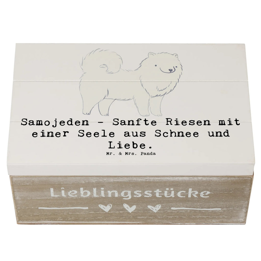 Holzkiste Samojede Liebe Holzkiste, Kiste, Schatzkiste, Truhe, Schatulle, XXL, Erinnerungsbox, Erinnerungskiste, Dekokiste, Aufbewahrungsbox, Geschenkbox, Geschenkdose, Hund, Hunderasse, Rassehund, Hundebesitzer, Geschenk, Tierfreund, Schenken, Welpe